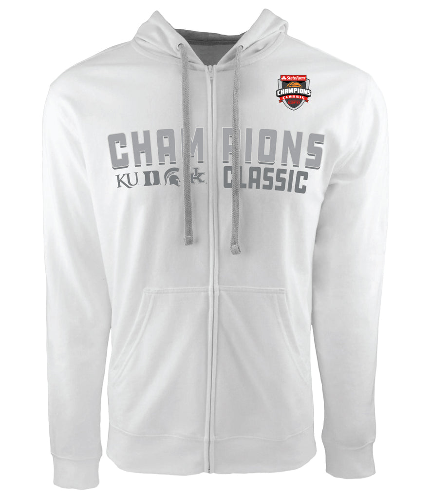 2022 Champions Classic | Champs Arch Lightweight White Zip Hoodie